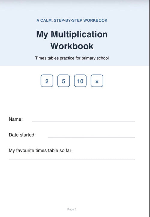 SEN Friendly: Multiplication Workbook