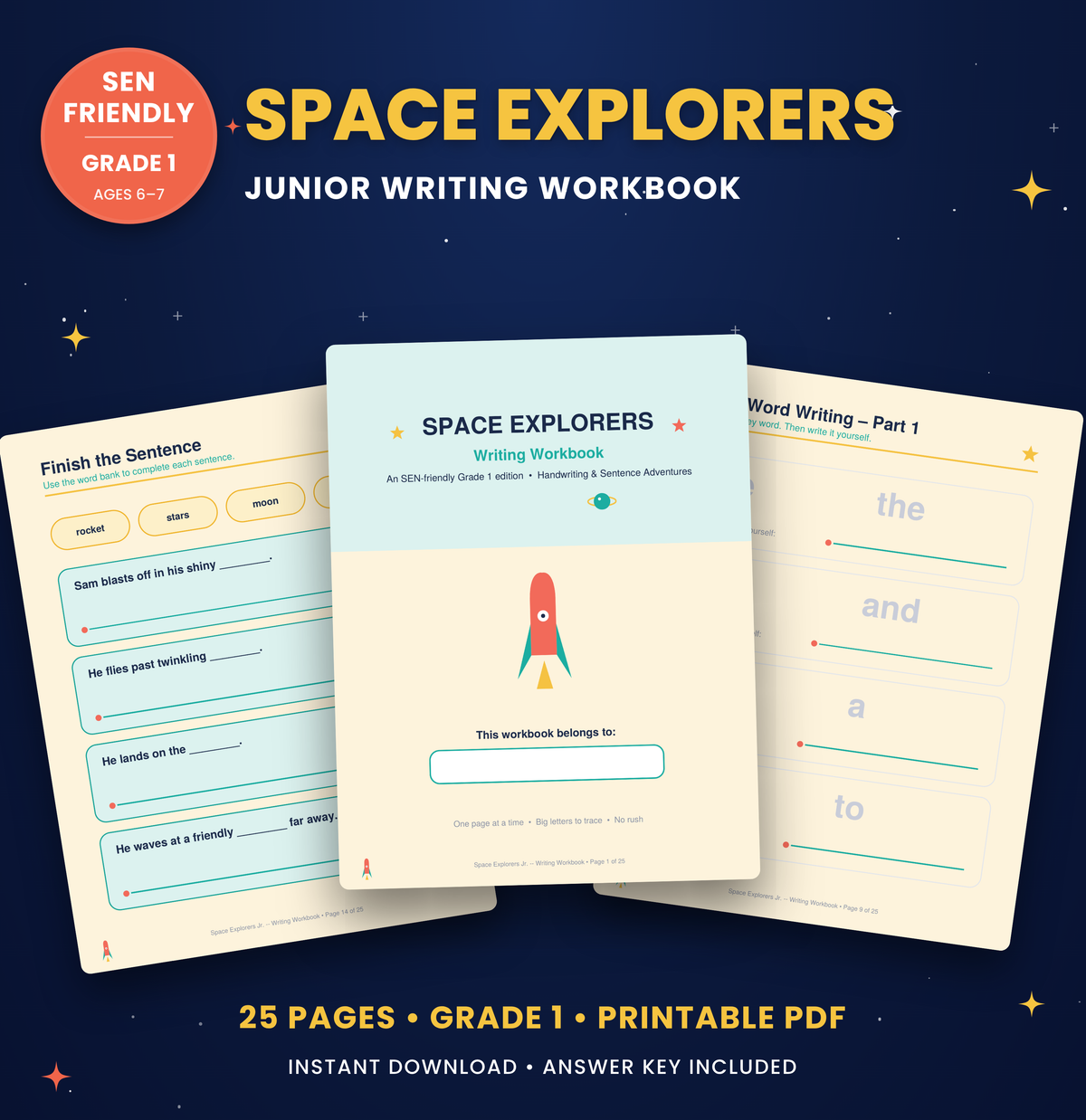 SEN-Friendly: Creative Writing Workbook Ages 5-6