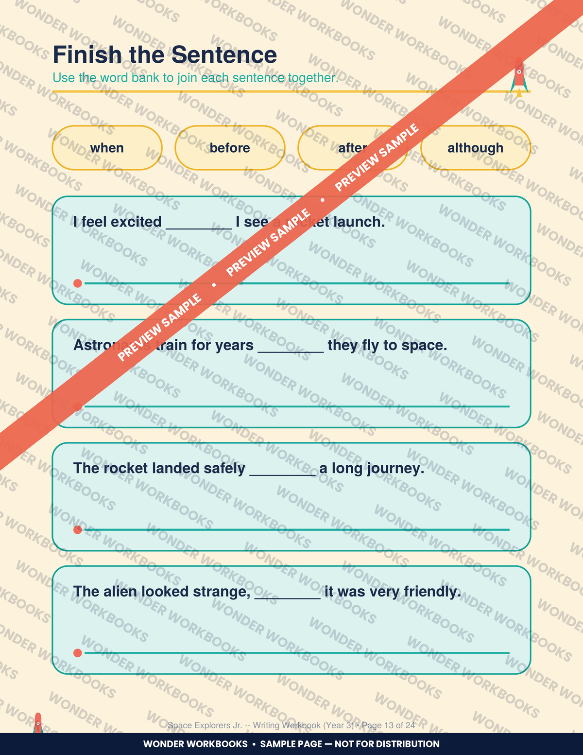 SEN-Friendly: Creative Writing Workbook Ages 7-8