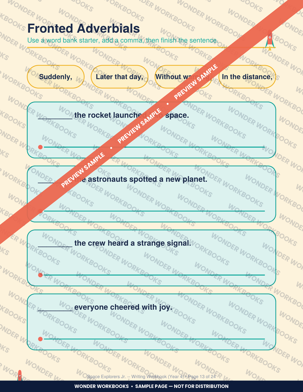 SEN-Friendly: Creative Writing Workbook Ages 8-9